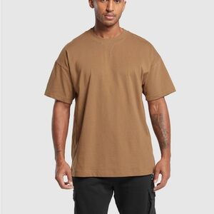 Gymshark Men's Rest Day Essential Tan Short Sleeve Tee